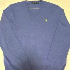 Polo Ralph Lauren Vネック ニット ブルー Mのサムネイル