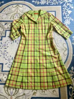 ◆ヨークランド チェックワンピース yorkland 美品 貴重