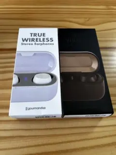 gourmandise ワイヤレスステレオイヤホン　2個セット　黒＆白のサムネイル
