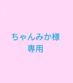 ちゃんみか様専用