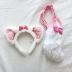 ディズニー マリー カチューシャ しっぽ ショルダーバッグ