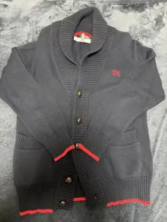 【希少・ポワン袖】バーバリーブラックレーベル ダブルニットカーディガン　ロゴ 楽天市場】バーバリーブラックレーベル カーディガンの通販