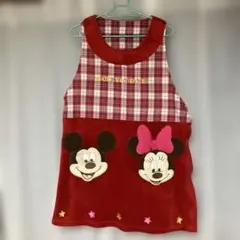 ミッキー ミニー エプロン 保育 冬物