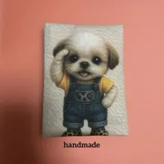 一点限定品❣️レアパネル　シーズーデニムオーバーオールポケットティッシュケース