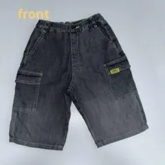 子供ハーフパンツ 130size ブラックデニム