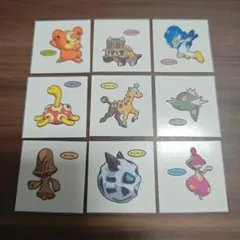 ポケモンパンシール 9枚セット　デコキャラシール　ポケモン　シール　まとめ売り