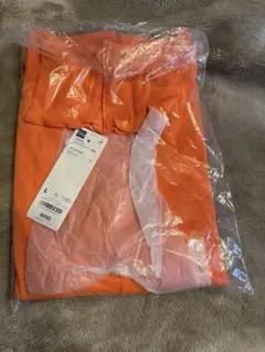 GU ソフトリブタートルネックT 長袖 オレンジ