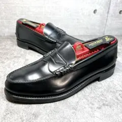 極美品【REGAL】コインローファー/2177/革靴/リーガル/ブラック/厚底