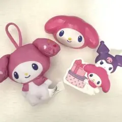 マイメロandクロミ　マクドナルド　ハッピーセット　おもちゃ　3点セット