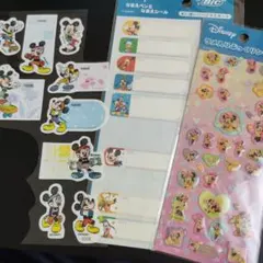 平成レトロ　ディズニー　シール　セット　ミッキー　ミニー　ぷっくりシール