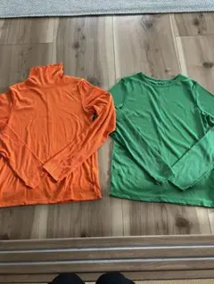 GU ソフトリブカットソー2枚セット