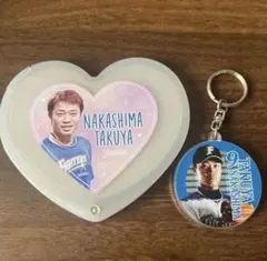 北海道日本ハムファイターズ 中島卓也 グッズセット　ハートミラー　キーホルダー