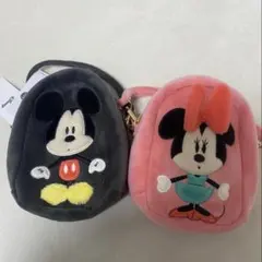 ミッキー　ポーチ　ミニー　ぬいぐるみポーチ　ミニバッグ　ディズニー　セット