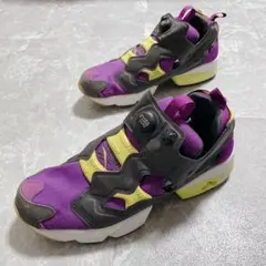 美品☆希少サイズ Reebok Instapump Fury パープル イエロー