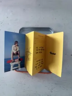 Butter メッセージカード ジョングク BTS 缶 Jungkook