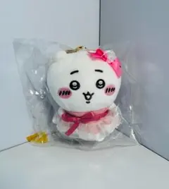 【ちいかわ×MINISO】ちいかわ ピンクドレス ぬいぐるみキーホルダー