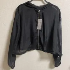 COLZA フード付きブラックジャケット M