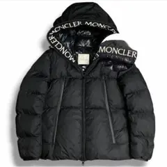 美品 モンクレール ダウン アウター ロゴ Montcla モンクラー 肉厚 黒