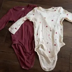 H&M オーガニックコットン ロンパース 80