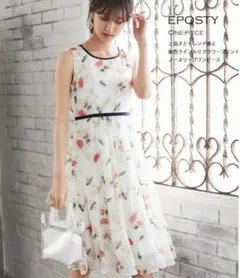 新品未使用 トッコクローゼット　フラワープリントワンピース