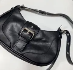 y2k 00s archive ワンショルダー 韓国 グランジ ミニバッグ 黒