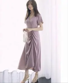 frayi.d フレイアイディー サテンナローワンピース