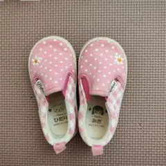 Highest ピンク水玉模様シューズ 13cm