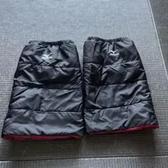 ミズノ レッグウォーマー ブラック×ワインレッド