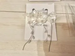 ブライダル　フラワー　ピアス