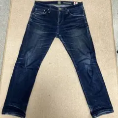 KAIHARA DENIM ダークブルー スリムストレート30インチ