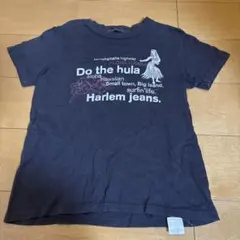 Harlem jeans Do the hula Tシャツ古着　ダークグレーのサムネイル