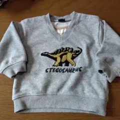 ステゴサウルス刺繍トレーナー 90サイズ