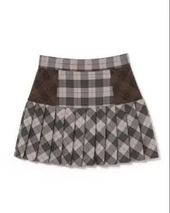 Jade highwaist mini skirt check Sサイズ - メルカリ