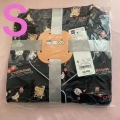 GU サテンパジャマ ちいかわ　コラボ　ネイビー　レディースS