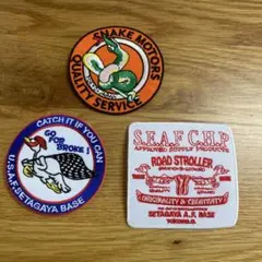 刺繍ワッペン3点セット　世田谷ベース