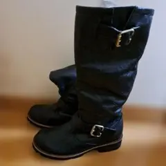 ブラック　ブーツ　サイズ不明　Mサイズ相当