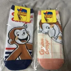 Curious George 靴下 2足セット