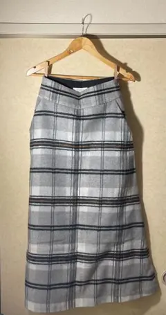 LOWRYS FARM チェック柄タイトスカート Lサイズ