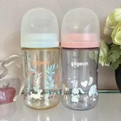 Pigeon 母乳実感哺乳瓶 240ml バースデー限定コトリとカスタム