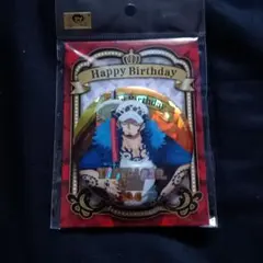 トラファルガー・ロー　HBDイニシャルホログラム缶バッジ