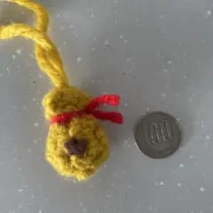 ベル袋巾着 ハンドメイド オーナメント　 キーホルダー　編み物