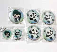 呪術廻戦 禪院真希 パンダ アクリルキーホルダー 缶バッジ