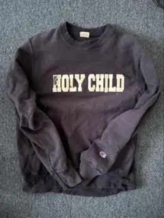 Champion ネイビー スウェット S HOLY CHILD