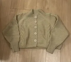 RURU ケーブルニットカーディガン　ブラウン　 Sサイズ