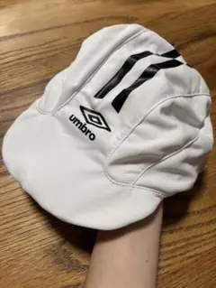 umbro ストライプキャップ Lサイズ 白