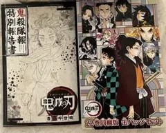 鬼滅の刃 22巻同梱版 缶バッジセット、鬼殺隊報特別報告書