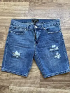 メンズ FOREVER 21 ダメージ加工ショートパンツ JP 32のサムネイル