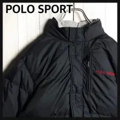 3499【希少・美品】90s ポロスポーツ 刺繍ロゴ 肉厚 ダウンジャケット