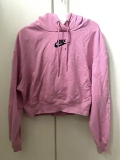 Nike ピンク クロップドパーカー AIR