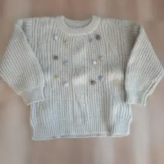 BEAMSmini ケーブル編みセーター